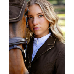 Veste de concours LeMieux Brilliance Diana femme Espresso Marron Veste de concours LeMieux Brilliance Diana femme Espresso Marron