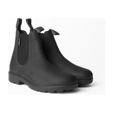 Jodhpurlaarzen Horze Comfy van leer Zwart