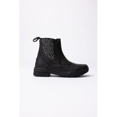 Boots jodhpur Horze Sporty cuir végan éléments effet cristal Noir Boots jodhpur Horze Sporty cuir végan éléments effet cristal Noir