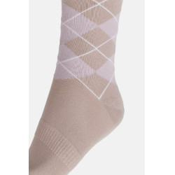 Chaussettes Horze Holly argyle Teinte orchidée Chaussettes Horze Holly argyle Teinte orchidée