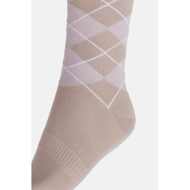Chaussettes Horze Holly argyle Teinte orchidée Chaussettes Horze Holly argyle Teinte orchidée