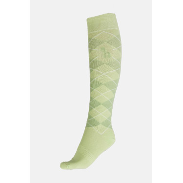 Chaussettes Horze Holly argyle Jade blanc