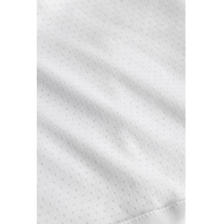Polo de concours Horze Louisa mesh femme Blanc / bleu turquoise