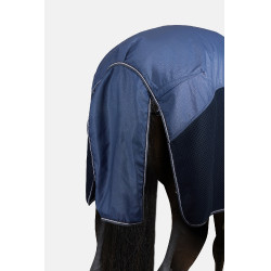 Waterdichte Horze Aircool 3D buitendeken met afneembare hals Grijs