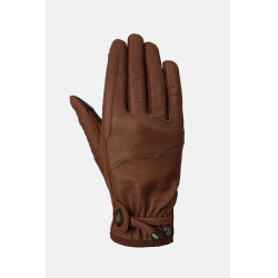 Gants d’équitation Horze western en cuir Dakota Marron Gants d’équitation Horze western en cuir Dakota Marron