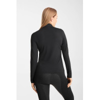 Haut technique rafraîchissant Horze Emmie manches longues femme Noir
