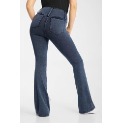 Horze Emery dames western rijlegging met bootcut in denimlook Blauw denim