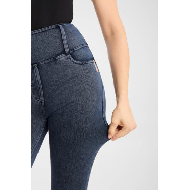 Horze Emery dames western rijlegging met bootcut in denimlook Blauw denim