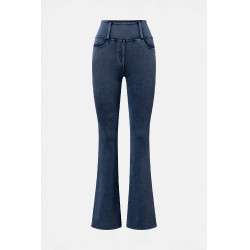 Horze Emery dames western rijlegging met bootcut in denimlook Blauw denim