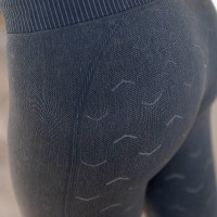 Legging d'équitation Horze sans couture fond intégral silicone Vanessa femme Gris