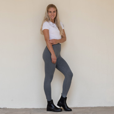 Legging d'équitation Horze sans couture fond intégral silicone Vanessa femme Gris Legging d'équitation Horze sans couture fond intégral silicone Vanessa femme Gris