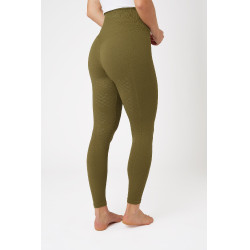 Legging d'équitation Horze thermiques sans coutures Melissa femme Vert sapin