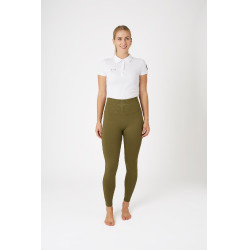 Legging d'équitation Horze thermiques sans coutures Melissa femme Vert sapin
