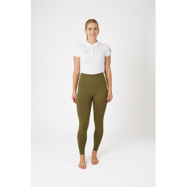 Legging d'équitation Horze thermiques sans coutures Melissa femme Vert sapin
