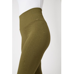 Legging d'équitation Horze thermiques sans coutures Melissa femme Vert sapin