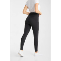 Legging d’équitation Horze Vilma femme à fond intégral rafraîchissant Noir