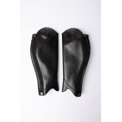 Mini-chaps B Vertigo élégants en cuir Noir