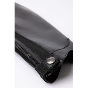Mini-chaps B Vertigo élégants en cuir Noir