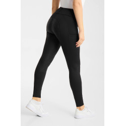Pantalon d’équitation Horze Matilda perforé femme full grip Noir Pantalon d’équitation Horze Matilda perforé femme full grip Noir