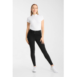 Pantalon d’équitation Horze Matilda perforé femme full grip Noir Pantalon d’équitation Horze Matilda perforé femme full grip Noir