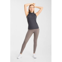 T shirt d’entraînement Emmie sans manches Horze femme cooling Marine odyssey Bleu marine