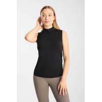 T shirt d’entraînement Emmie sans manches Horze femme cooling Noir