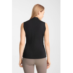 T shirt d’entraînement Emmie sans manches Horze femme cooling Noir
