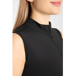 T shirt d’entraînement Emmie sans manches Horze femme cooling Noir