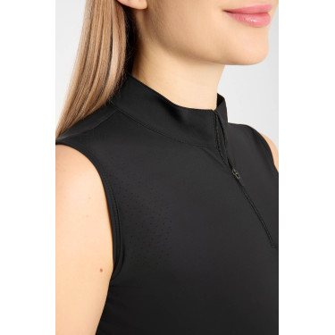 T shirt d’entraînement Emmie sans manches Horze femme cooling Noir