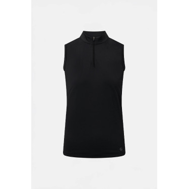 T shirt d’entraînement Emmie sans manches Horze femme cooling Noir