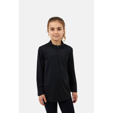 Horze Young Rider Emmie verkoelend trainings-T-shirt met lange mouwen Zwart