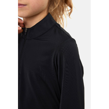 Horze Young Rider Emmie verkoelend trainings-T-shirt met lange mouwen Zwart