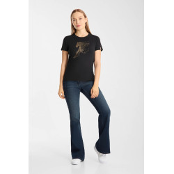 T-shirt Horze western Kathrin femme Noir T-shirt Horze western Kathrin femme Noir