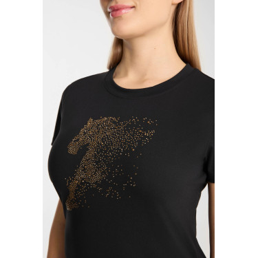 T-shirt Horze western Kathrin femme Noir T-shirt Horze western Kathrin femme Noir