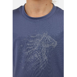 T-Shirt Horze Wilda Young Rider manches courtes Gris