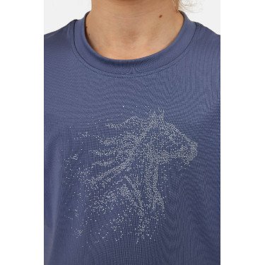 T-Shirt Horze Wilda Young Rider manches courtes Gris
