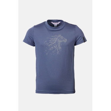 T-shirt Horze Wilda Young Rider met korte mouwen Grijs