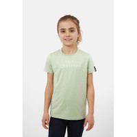 T-shirt Horze Wilda Young Rider met korte mouwen Celadongroen