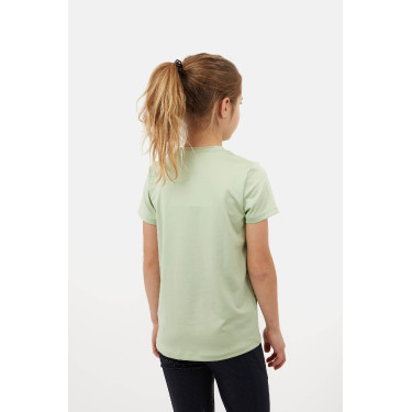 T-shirt Horze Wilda Young Rider met korte mouwen Celadongroen