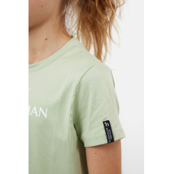 T-shirt Horze Wilda Young Rider met korte mouwen Celadongroen
