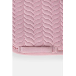 Tapis de selle Horze Velvet Wave dressage Rose pâle Tapis de selle Horze Velvet Wave dressage Rose pâle
