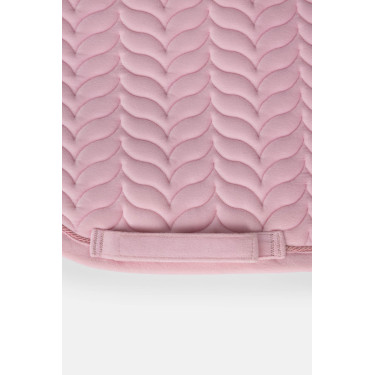 Tapis de selle Horze Velvet Wave dressage Rose pâle Tapis de selle Horze Velvet Wave dressage Rose pâle