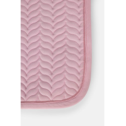 Tapis de selle Horze Velvet Wave dressage Rose pâle Tapis de selle Horze Velvet Wave dressage Rose pâle