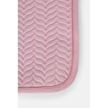 Tapis de selle Horze Velvet Wave dressage Rose pâle Tapis de selle Horze Velvet Wave dressage Rose pâle