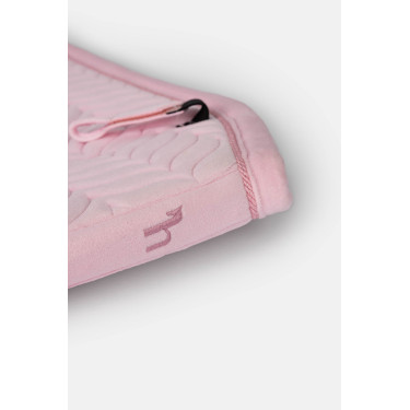 Tapis de selle Horze Velvet Wave dressage Rose pâle Tapis de selle Horze Velvet Wave dressage Rose pâle