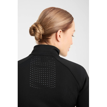 Veste d'entraînement Horze Viveka perforée femme Noir