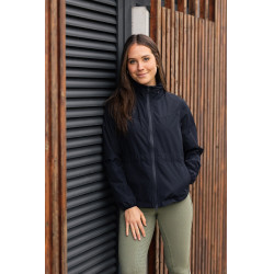 Veste d’équitation Horze Fiora légère imperméable femme Marine foncé Bleu Veste d’équitation Horze Fiora légère imperméable femme Marine foncé Bleu