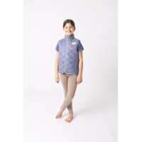 Veste d'équitation sans manches Horze Selina enfant Velvet morning Bleu