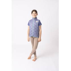 Veste d'équitation sans manches Horze Selina enfant Velvet morning Bleu