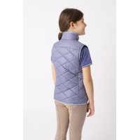 Veste d'équitation sans manches Horze Selina enfant Velvet morning Bleu